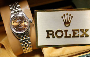 ROLEX DATEJUST LADY ORO BIANCO GOLD 18 KT WHITE REF. 6517 LADY 26 MM RARO RARE