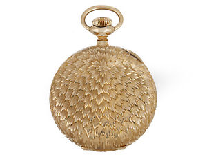 Elgin Pocket Watch 16s Yellow Gold Ornately Engraved Hunting Case Pocket Watch