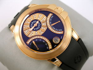 HARRY WINSTON REF:400-UABI36R EXCENTER BIRETRO 18K RG & DIAMANTEN ARMBANDUHR NEU