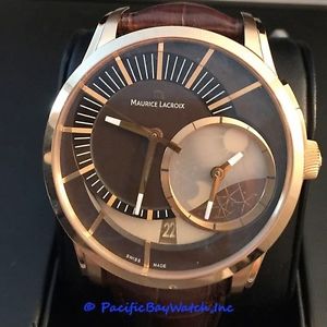 NEW Maurice Lacroix Pontos Decentrique GMT $18,900.00 18k Rose Gold 43mm watch