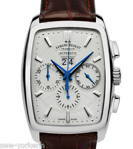 Armand Nicolet TM7 Big Date & Chronograph Automatik 9638A-AG-P968MR3