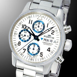 NEU - FORTIS FLIEGER CHRONOGRAPH DAY-DATE 597.20.92M LIMITIERT UVP: 2815,- €