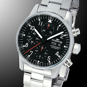 NEU - FORTIS PILOT PROFESSIONAL CHRONOGRAPH DAY-DATE 597.22.11M UVP: 2265,- €