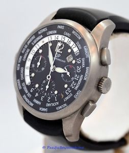 Girard Perregaux World Timer Chronograph Titanium LIMITED 44mm gent's watch.