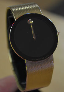MOVADO MUSEUM 14KT SOLID GOLD 70-40-882 B2 MENS WATCH 14k