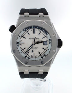 Audemars Piguet Royal Oak Offshore Diver Display Back 15710st Silver White