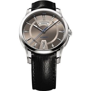 Maurice Lacroix Pontos Day Date Mens Brown Dial Automatic Swiss Watch PT6158-SS0