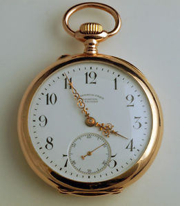 1908, Uhrenfabrik-Union Glashütte in Sachsen. 14k Gold Pocket Watch (Taschenuhr)