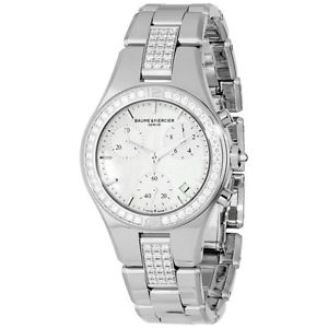 Baume  and  Mercier Womens 10017 Linea Ladies Stainless Steel Diamond Watch