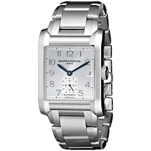 Baume  and  Mercier Mens A10047 Hampton Analog Display Swiss Automatic Silver Wa