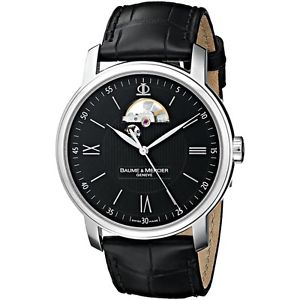 Baume  and  Mercier Mens MOA08689 Analog Display Automatic Self Wind Black Watch