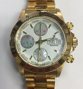 FESTINA ORO F652 AUTOMATIC 18K YELLOW GOLD WATCH