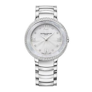 Baume  and  Mercier Moa10199 Promesse Women Watch - Silver Dial Stainless Steel