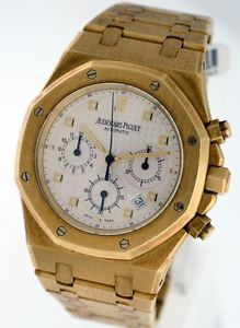 Audemars Piguet Royal Oak Chronograph RARE 18k Yellow Gold 39mm gent's watch.