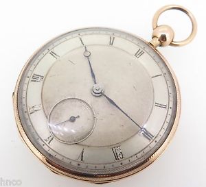 C.1800 FRENCH REPEATING 18k GOLD POCKET WATCH -WORKING NEEDS A SERVICE