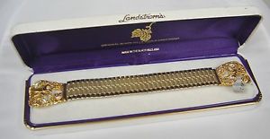VINTAGE Landstrom's Black Hills Gold Creations 10k Watch Tips BOX NHVC-7