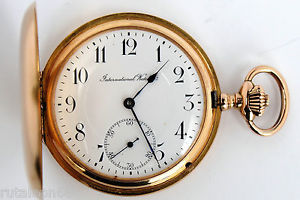 I.W.C.  original pocket watch yellow gold 18K 48mm. (very good condition)
