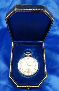 Audemars Piguet & Co. Swiss Pocket Watch 19 Jewels Swiss Platinum Case Working