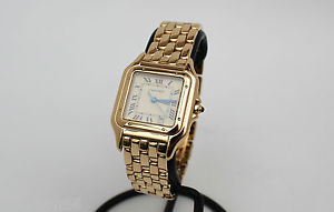 CARTIER SANTOS genuine Swiss wristwatch 18K Gold. Full serviced. Great condition