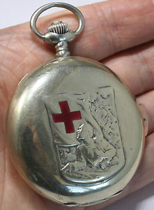 Repeater ANGELUS quarter hour blind antigue pocket watch Grand Prix 1914 box