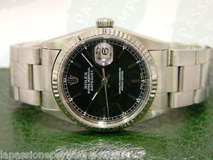 Rolex Datejust Ref.16234 Ghiera Oro Bianco Bracciale Oyster Unisex Elegante N762