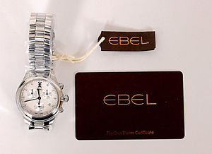 Damen EBEL Chronograph Onde Diamond Uhr Ref. 1216177 NEU und ungetragen
