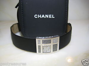 CHANEL PARIS WHITE BLACK DIAMOND BRACELET WRIST WATCH