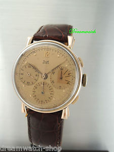 Solvil Chronograph Rosé- Gold 18k/ 750 -Valjoux 72