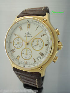 Ebel 1911 Chronograph Gold 18k/ 750 Box+Papiere