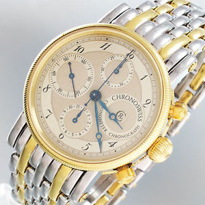 Chronoswiss Chronometer Chronograph - Automatik - 18K Gelbgold/Stahl - 151,8g