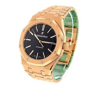 NEW AUDEMARS PIGUET Royal Oak 18K Pink Gold Automatic Watch 15400OR.OO.1220OR.01