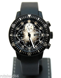 FORTIS B-42 BLACK CHRONOGRAPH PLANET by G.WINNER 638.28.141 N.O.S.  #65/300