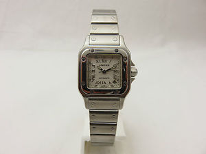 CARTIER SANTOS LADY ACCIAIO BRACCIALATO REF 2423 AUTOMATIC COME NUOVO !!
