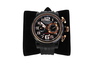 Graham Silverstone Stowe Classic Gold 18k Red Gold Wristwatch Designer