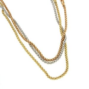 FOPE Halsketten Weißgold rosa , gelbgold 18kt - 710-3c