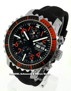 Fortis B-42 Marinemaster Red Day/Date Chronograph (neu)