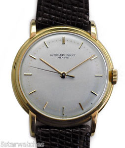 Vintage 50's Audemars Piquet  18k Gold Fancy Case  Men's Dress Watch Super Rare