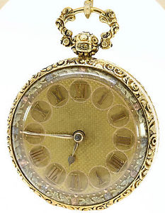 Antique John Taylor 18ct Gold Gilt Dial Pocket Watch- Hallmarked London 1825