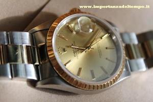 ROLEX DATE OYSTER PERPETUAL REF. 15223 34mm B&P PERFECT ORIGINAL WARRANTY