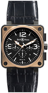 BRAND NEW BELL & ROSS BR 01-94 AUTOMATIC WATCH | BR-01-94-PINK-GOLD-CARBON