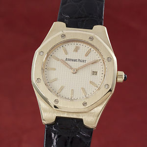 AUDEMARS PIGUET LADY 18K (0,750) GOLD ROYAL OAK DAMENUHR D66579 VP: 26000,- EURO