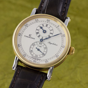 CHRONOSWISS REGULATEUR EDELSTAHL / GOLD AUTOMATIK CH1222 GLASBODEN VP: 5200,- €