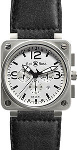 BRAND NEW AUTHENTIC BELL & ROSS BR 01-94 AUTOMATIC WATCH SALE | BR0194-WT-ST