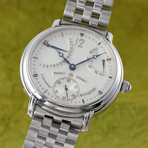 MAURICE LACROIX MASTERPIECE CALENDRIER RETROGRADE HANDAUFZUG AE75896 VP: 6600,-€
