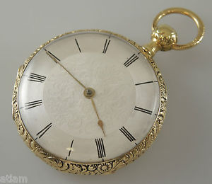 Large 18K Gold QUARTER REPEATER Pocket Watch c1850