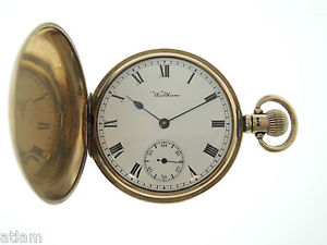 Solid 9K Gold 23 Jewel Waltham RIVERSIDE MAXIMUS Hunter c1908