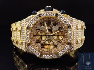 Mens 42 MM Audemars Piguet Royal Oak Offshore 18k Yellow Gold with 38 Ct Diamond