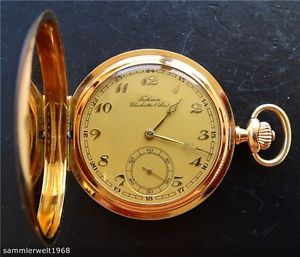 TUTIMA GLASHÜTTE S.A. UROFA ROSEGOLD 14K 585 ANTIKE TASCHENUHR 1927 TOP ZUSTAND