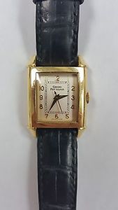 Girard Perregaux 2591 18K Yellow Gold Quartz Watch Leather Strap