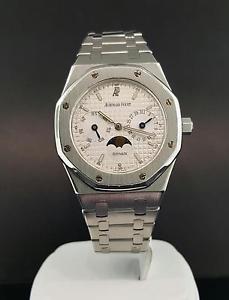 Audemars Piguet Royal Oak 36mm Day Date Moon-Phase  Steel Automatic 25594.ST.